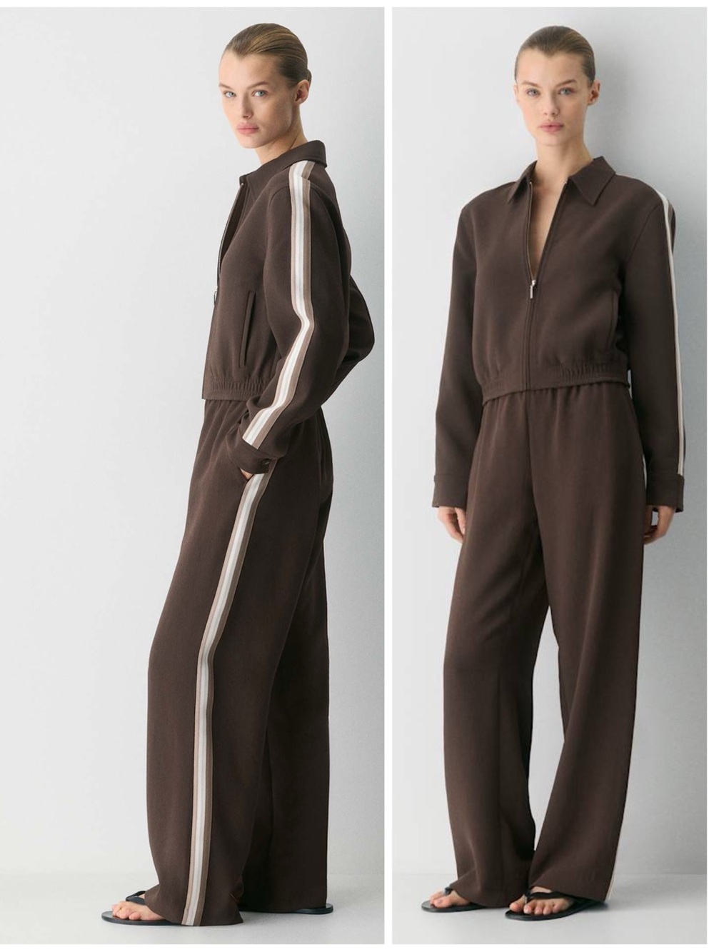 Aritzia Crepette Set Jules Jacket & Thesis Pant in Rich Mocha Women’s XS